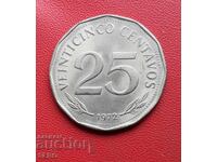 Bolivia-25 centavos 1972
