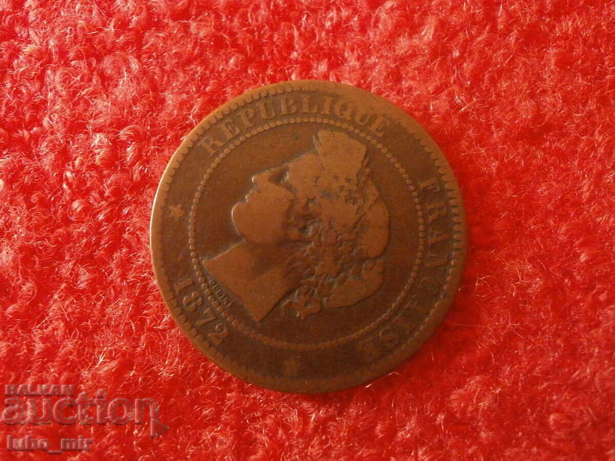 Δημοπρασία ΓΑΛΛΙΑ 10 ΣΑΝΤΙΜ 1872