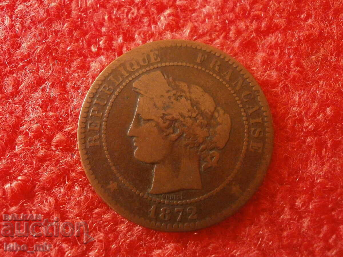 ΓΑΛΛΙΑ 10 ΣΑΝΤΙΜ 1872