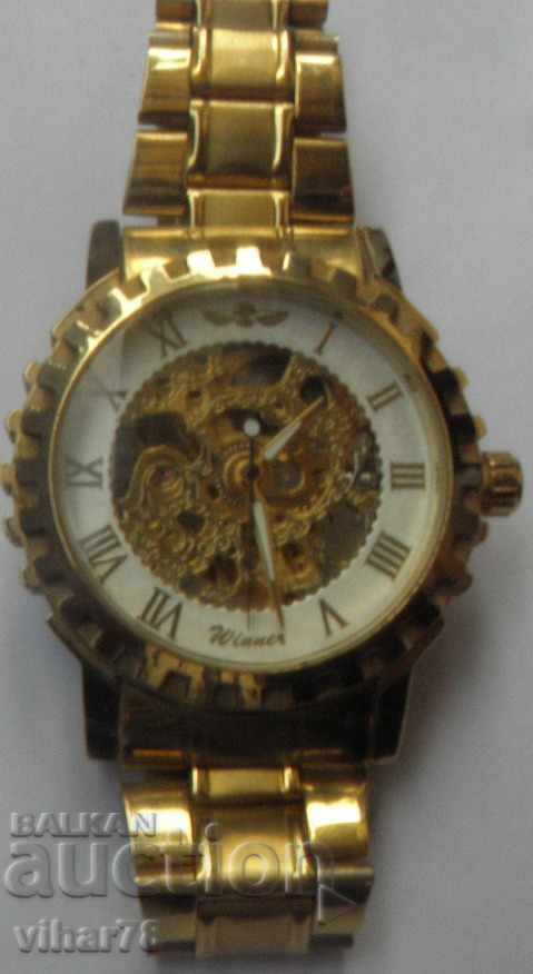 Δημοπρασία Ανδρικό ρολόι σκελετός αυτόματο - λειτουργεί