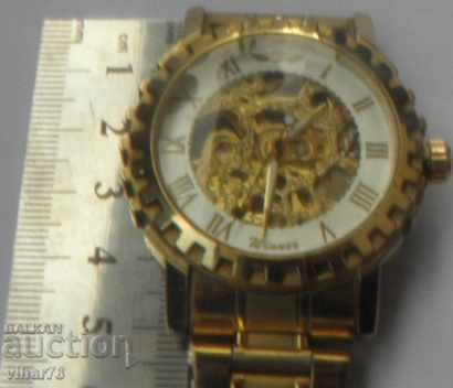 Ανδρικό ρολόι σκελετός αυτόματο - λειτουργεί - 5