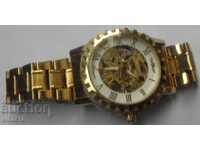 Ανδρικό ρολόι σκελετός αυτόματο - λειτουργεί