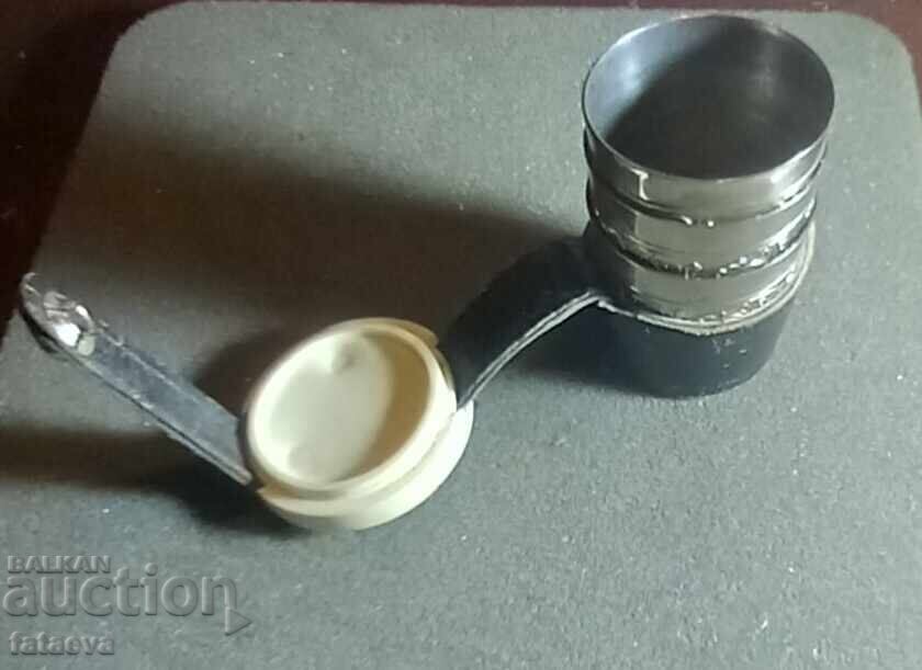 Ρωσικά φλιτζάνια, τρία σε δερμάτινη θήκη, Πιατιγκόρσκ - 6 Ρωσικά φλιτζάνια, τρία σε δερμάτινη θήκη, Πιατιγκόρσκ - 6