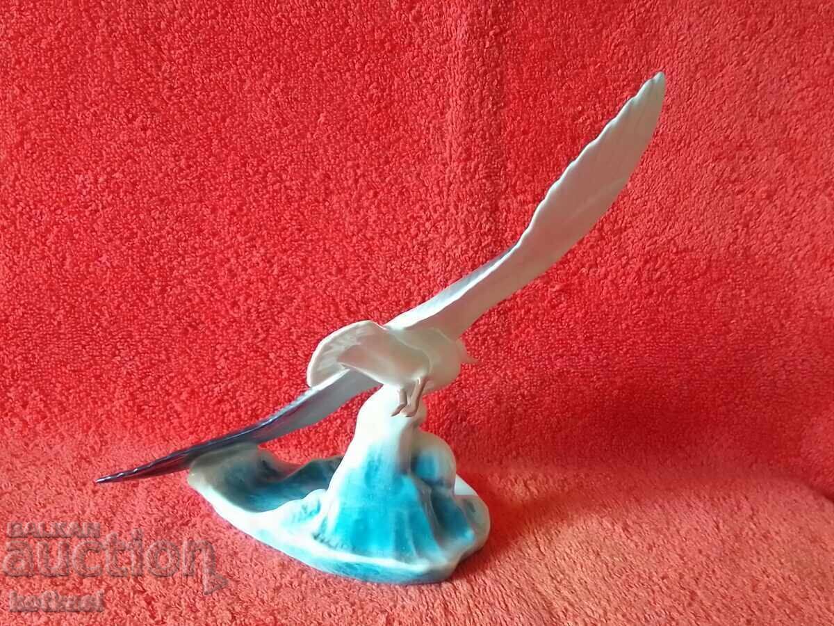 Rosenthal figurină veche din porțelan, Pescăruș cu aripile desfăcute - 5