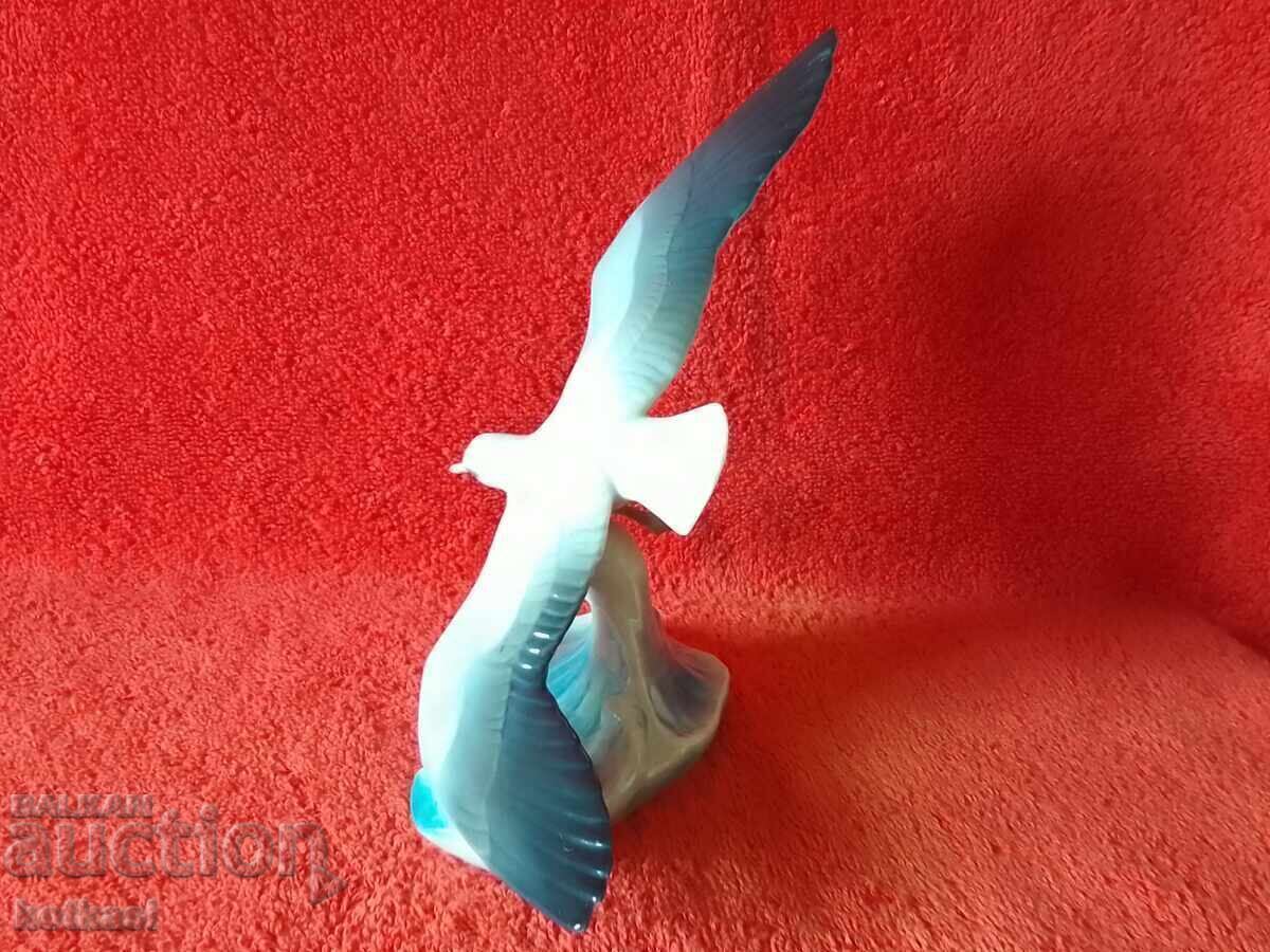 Rosenthal figurină veche din porțelan, Pescăruș cu aripile desfăcute - 6