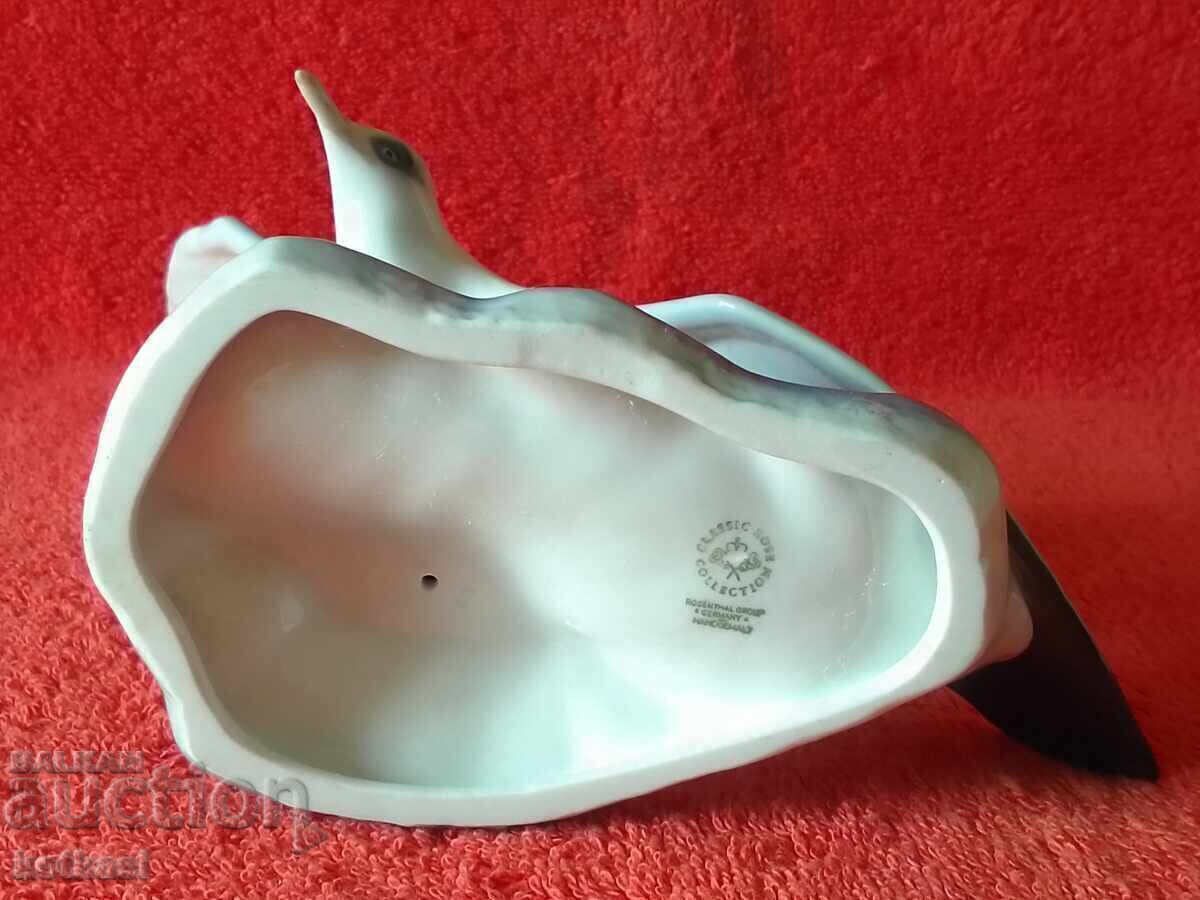 Rosenthal figurină veche din porțelan, Pescăruș cu aripile desfăcute - 7