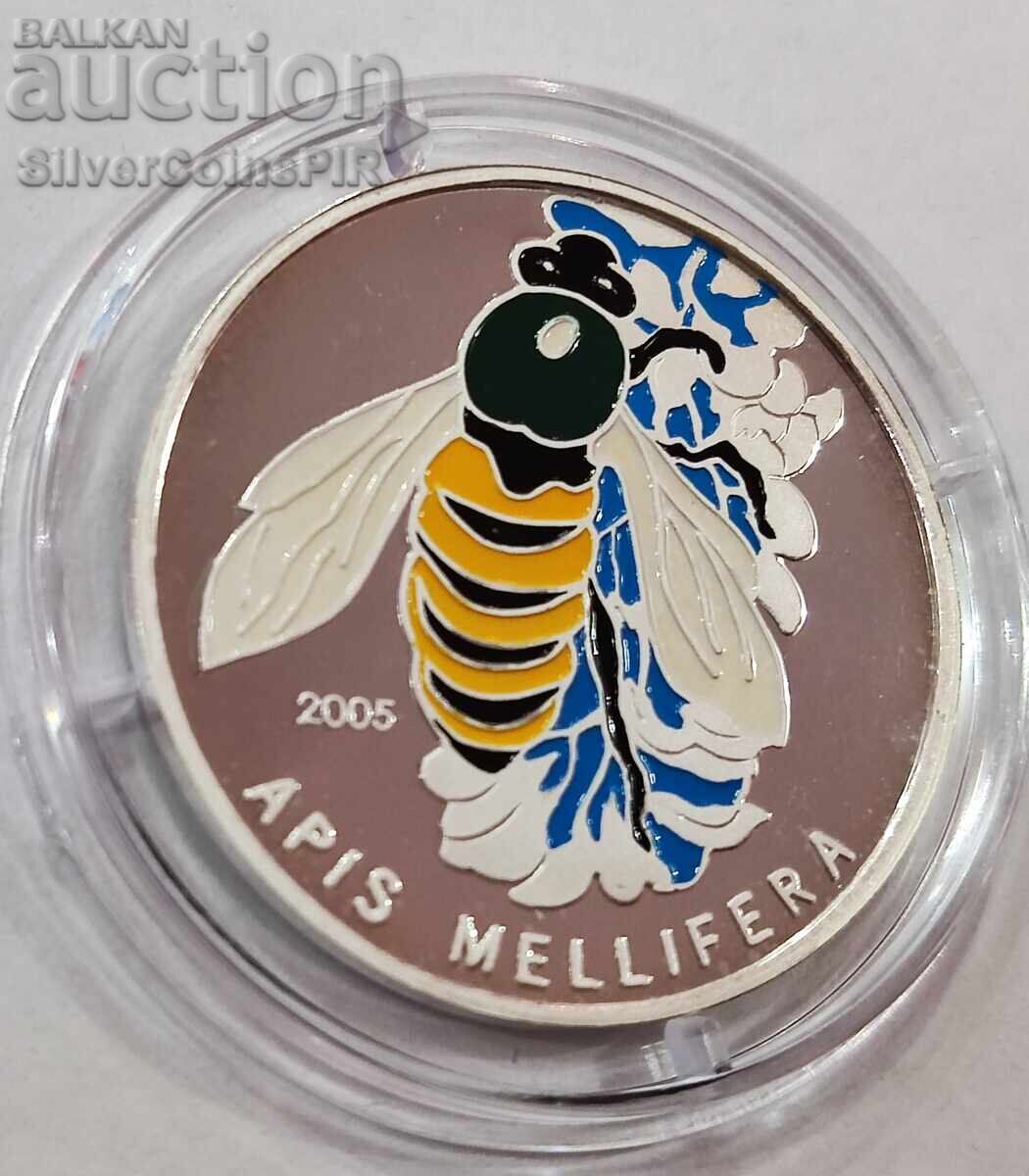 Ασημένιο 1000 Φράγκα Μέλισσα 2005 Τόγκο Διατήρηση της Πανίδας με τιμή 76.00 BGN | € 38.86 Ασημένιο 1000 Φράγκα Μέλισσα 2005 Τόγκο Διατήρηση της Πανίδας με τιμή 76.00 BGN | € 38.86