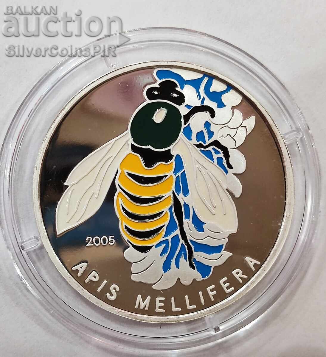 Ασημένιο 1000 Φράγκα Μέλισσα 2005 Τόγκο Διατήρηση της Πανίδας Ασημένιο 1000 Φράγκα Μέλισσα 2005 Τόγκο Διατήρηση της Πανίδας