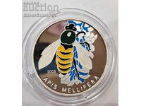 Silver 1000 Francs Bee 2005 Togo Fauna Conservation