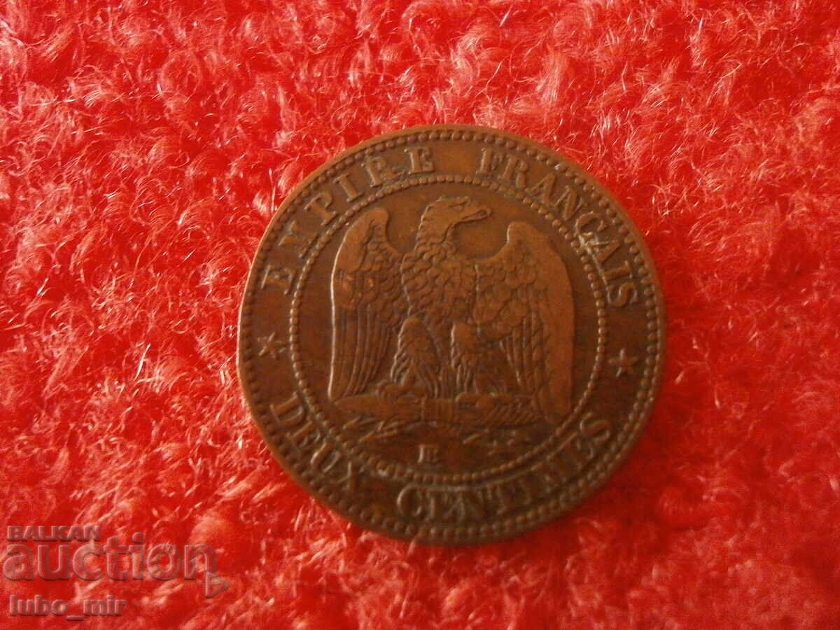 ФРАНЦИЯ 2 САНТИМА 1856 с цена 10.00 лв. | € 5.11