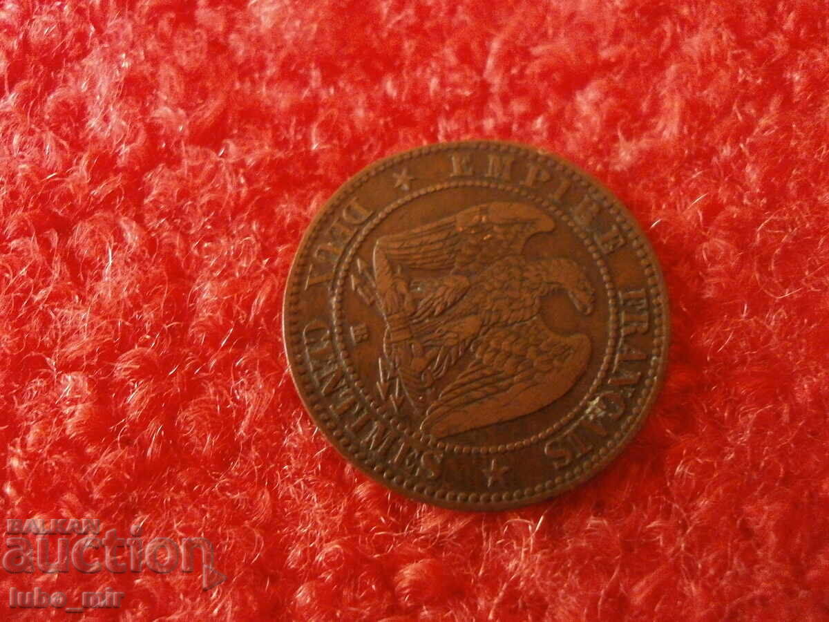 Доставка на ФРАНЦИЯ 2 САНТИМА 1856