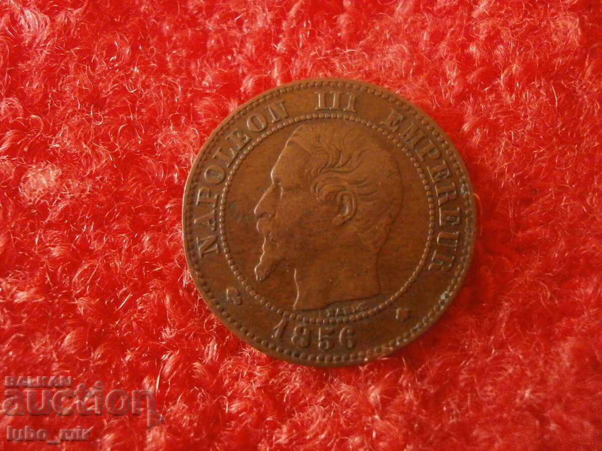 FRANȚA 2 CENTIME 1856