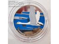 Silver 5 Won Goose 2004 Korea Wildlife Preservation
