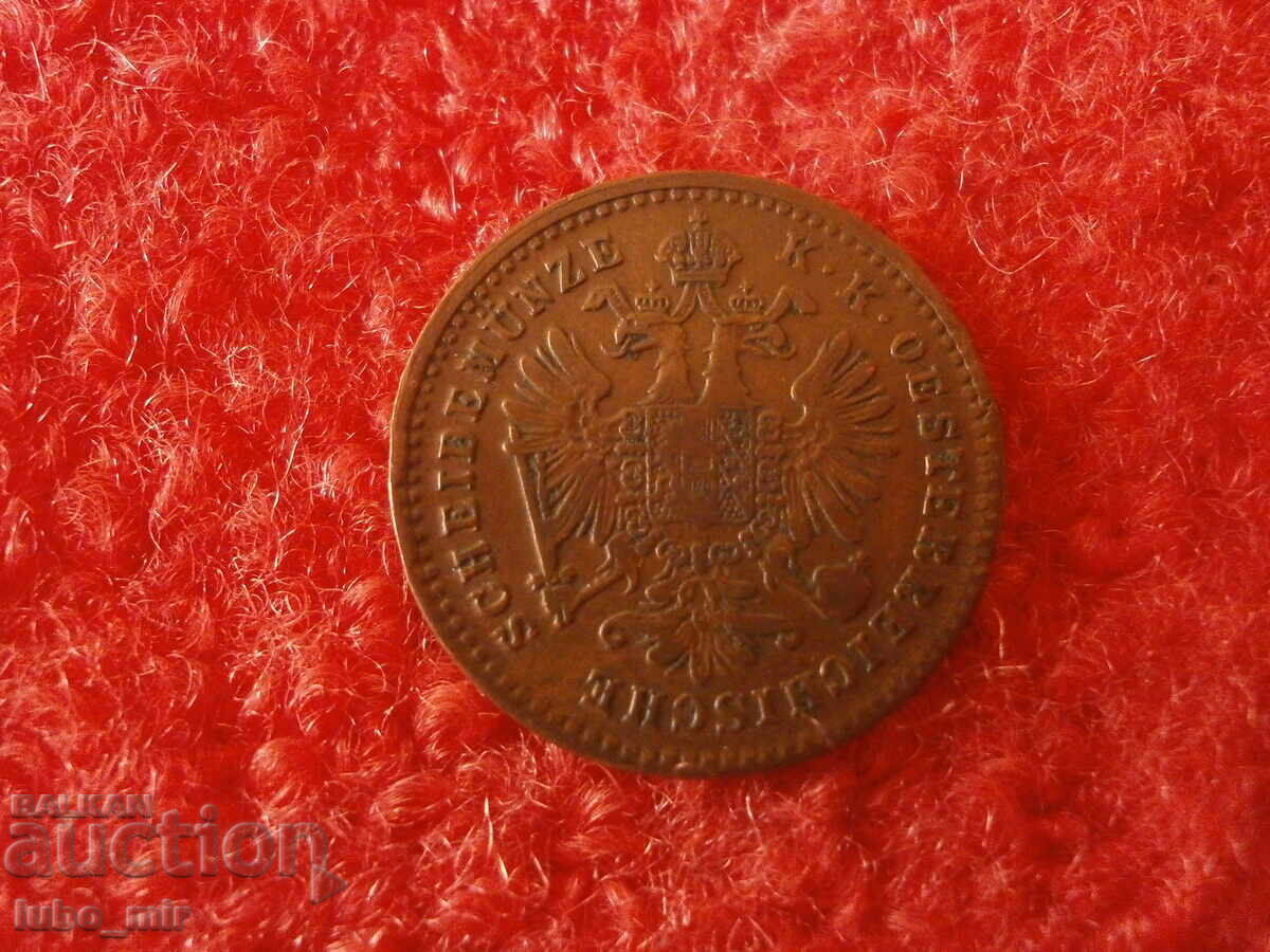 AUSTRIA 1 KREUZER 1881 with price € 5.11 | 9.99 BGN