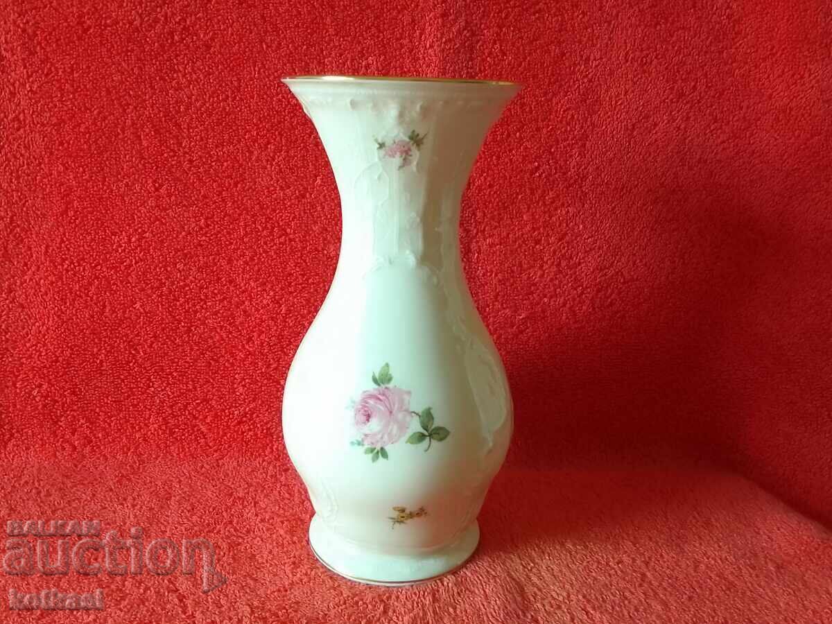 Παλιά πορσελάνινη Βάζα Rosenthal επιχρυσωμένη Ανάγλυφη επιφάνεια Υ-20