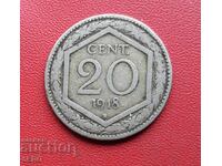 Italy-20 cents 1918