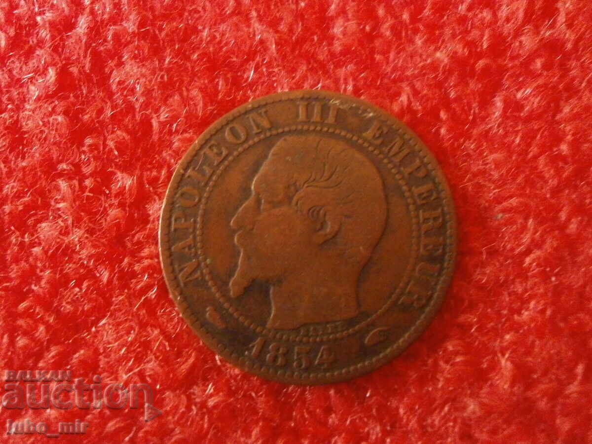 ФРАНЦИЯ 5 САНТИМА 1854