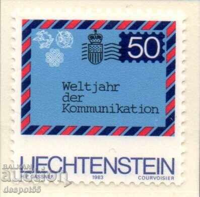 1983. Λιχτενστάιν. Παγκόσμια Χρονιά Επικοινωνιών