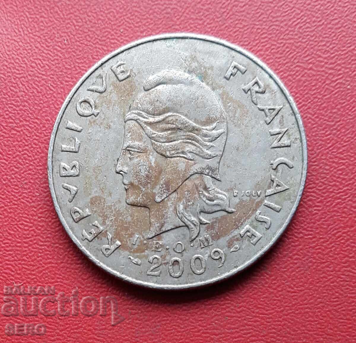 French Polynesia - 20 Francs 2009 with price 2.01 BGN | € 1.03 French Polynesia - 20 Francs 2009 with price 2.01 BGN | € 1.03