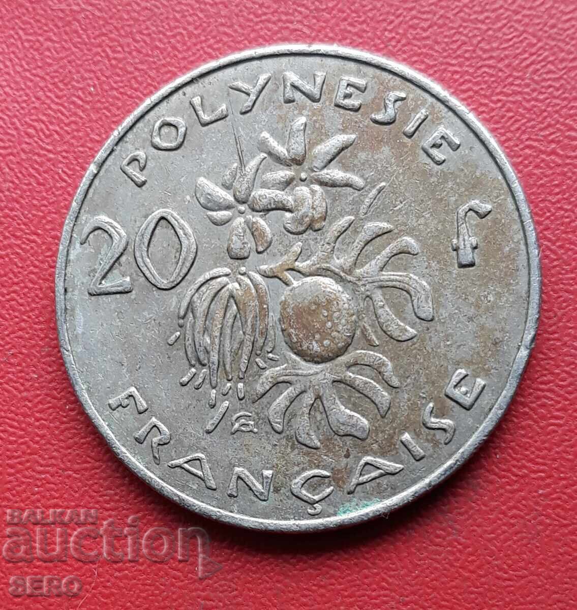 French Polynesia - 20 Francs 2009 French Polynesia - 20 Francs 2009