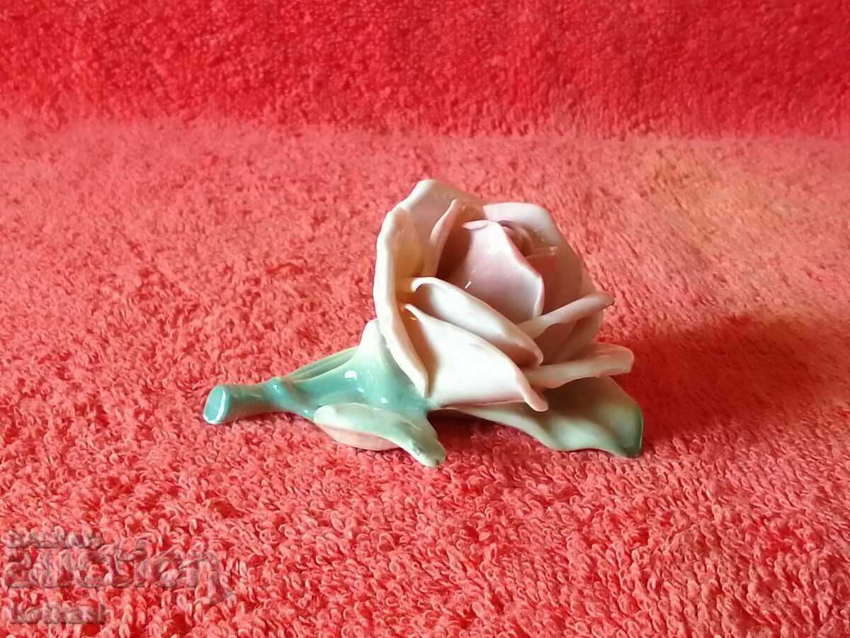 Παράδοση Παλιά πορσελάνινη φιγούρα Germany Flower Rose Karl Ens