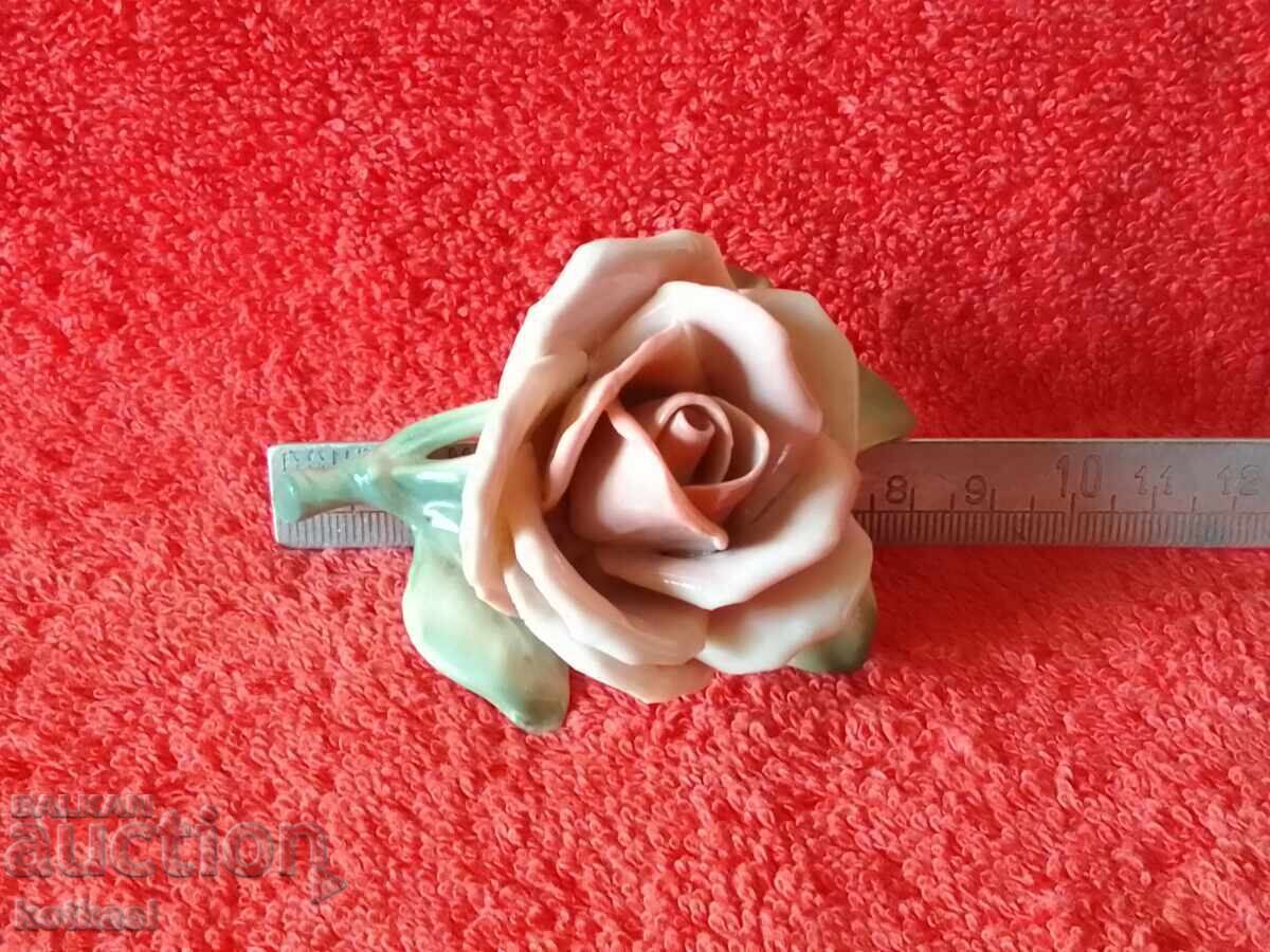 Παλιά πορσελάνινη φιγούρα Germany Flower Rose Karl Ens - 7