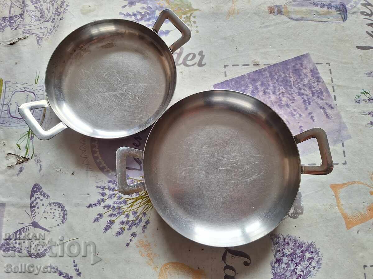 ✅ HIGH-QUALITY STAINLESS STEEL PANS - 2 PCS.❗ ✅ HIGH-QUALITY STAINLESS STEEL PANS - 2 PCS.❗