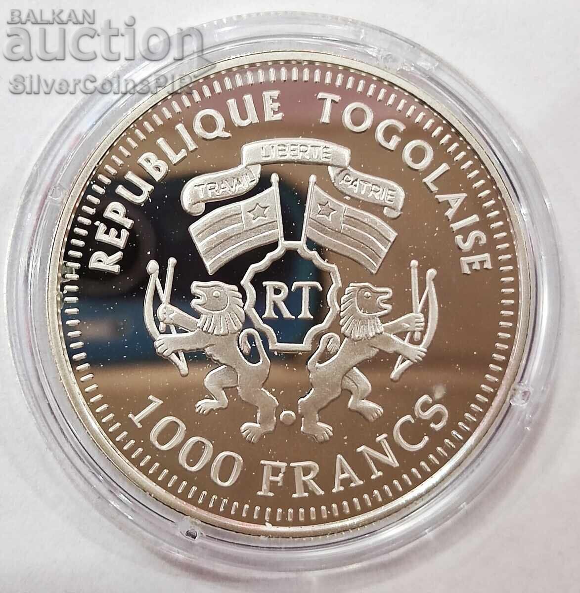 Silver 10 Francs Running 2003 Togo Olympics with price 72.00 BGN | € 36.81 Silver 10 Francs Running 2003 Togo Olympics with price 72.00 BGN | € 36.81