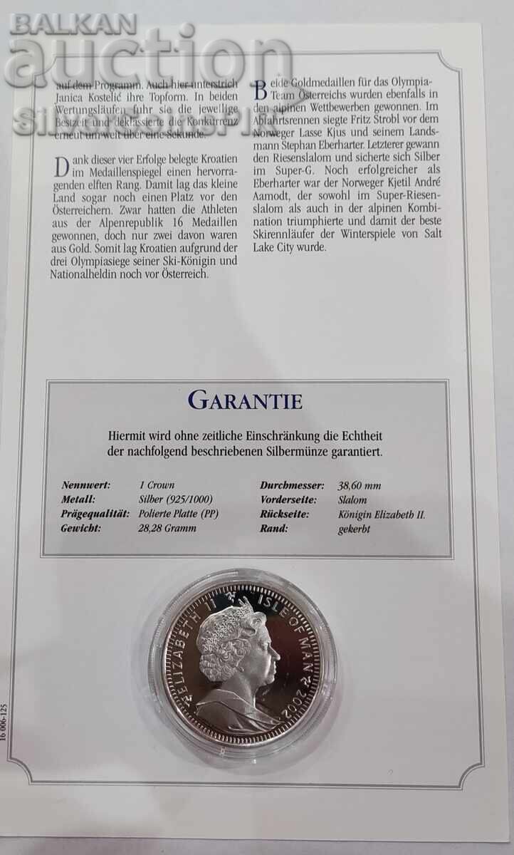 Delivery of Silver 1 Crown Ski 2002 Isle of Man Olympics Delivery of Silver 1 Crown Ski 2002 Isle of Man Olympics