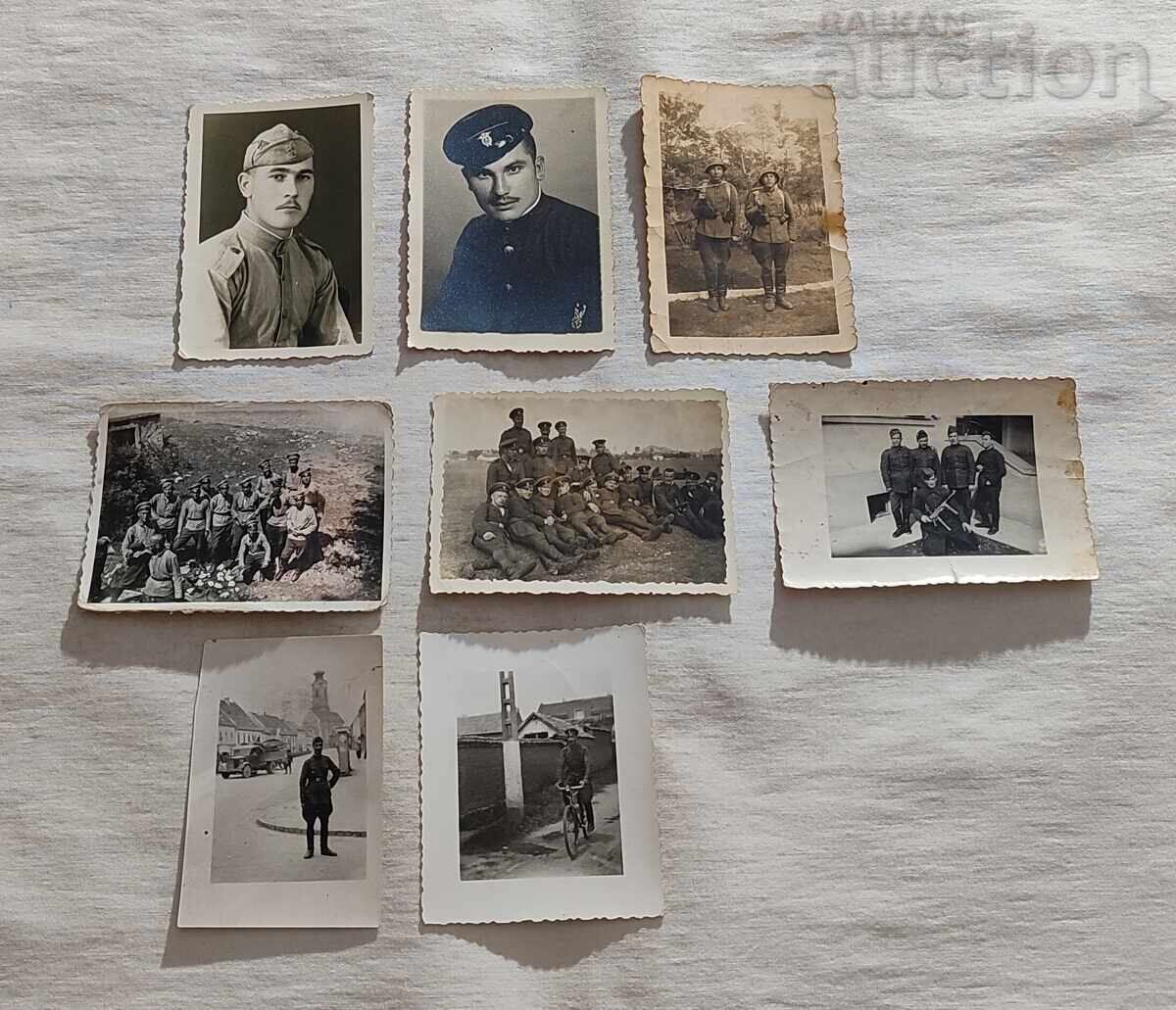 MILITARY KINGDOM BULGARIA PHOTOS LOT 8 PIECES