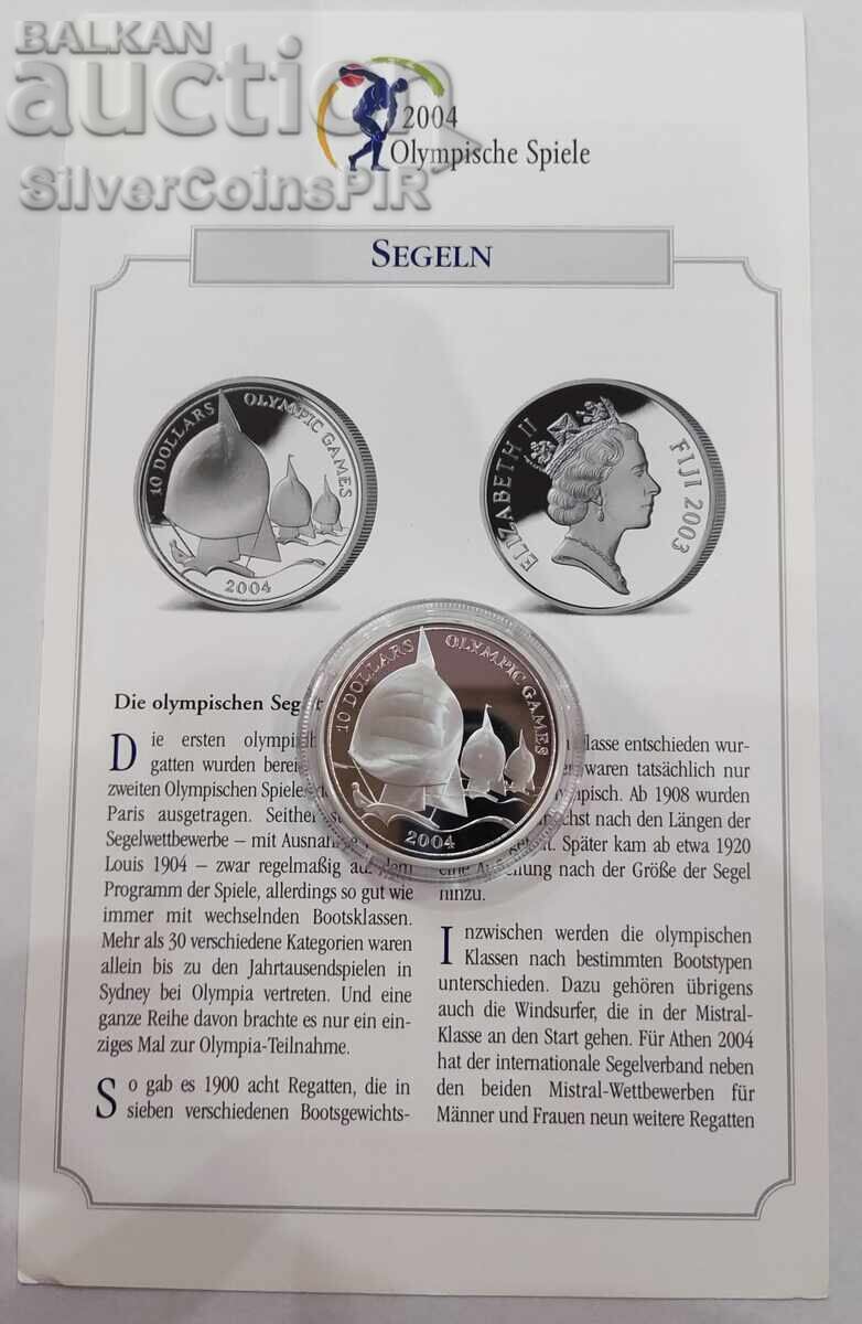 Сребро 10 Долара Ветроходство 2003 Фиджи Олимпиада - 5 Сребро 10 Долара Ветроходство 2003 Фиджи Олимпиада - 5