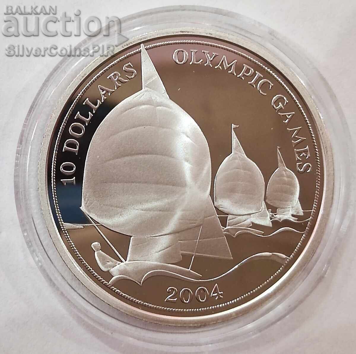 Сребро 10 Долара Ветроходство 2003 Фиджи Олимпиада Сребро 10 Долара Ветроходство 2003 Фиджи Олимпиада