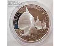 Silver 10 Dollars Sailing 2003 Fiji Olympics