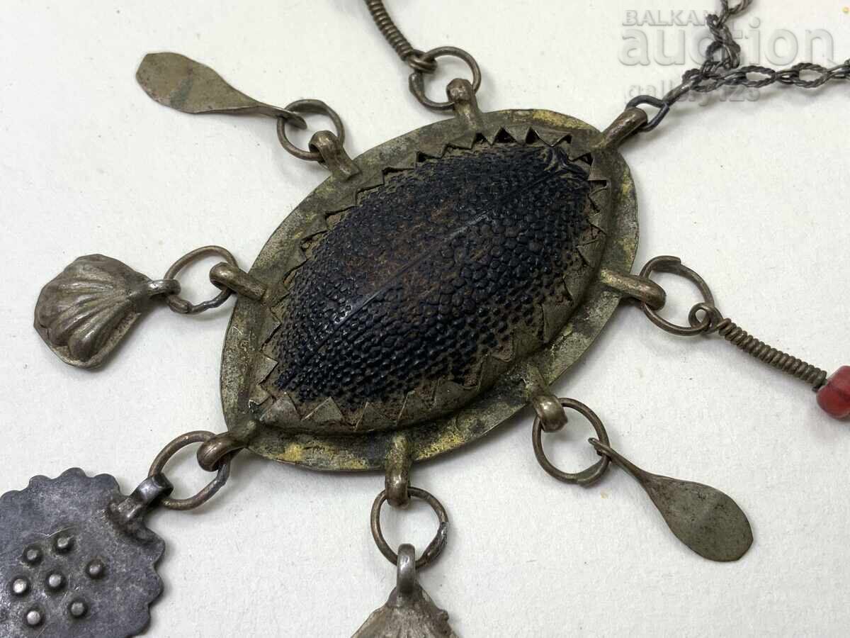 Revival-era Kotel Jewelry, Silver, Chased, Akche, Fossil Revival-era Kotel Jewelry, Silver, Chased, Akche, Fossil