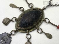 Revival-era Kotel Jewelry, Silver, Chased, Akche, Fossil