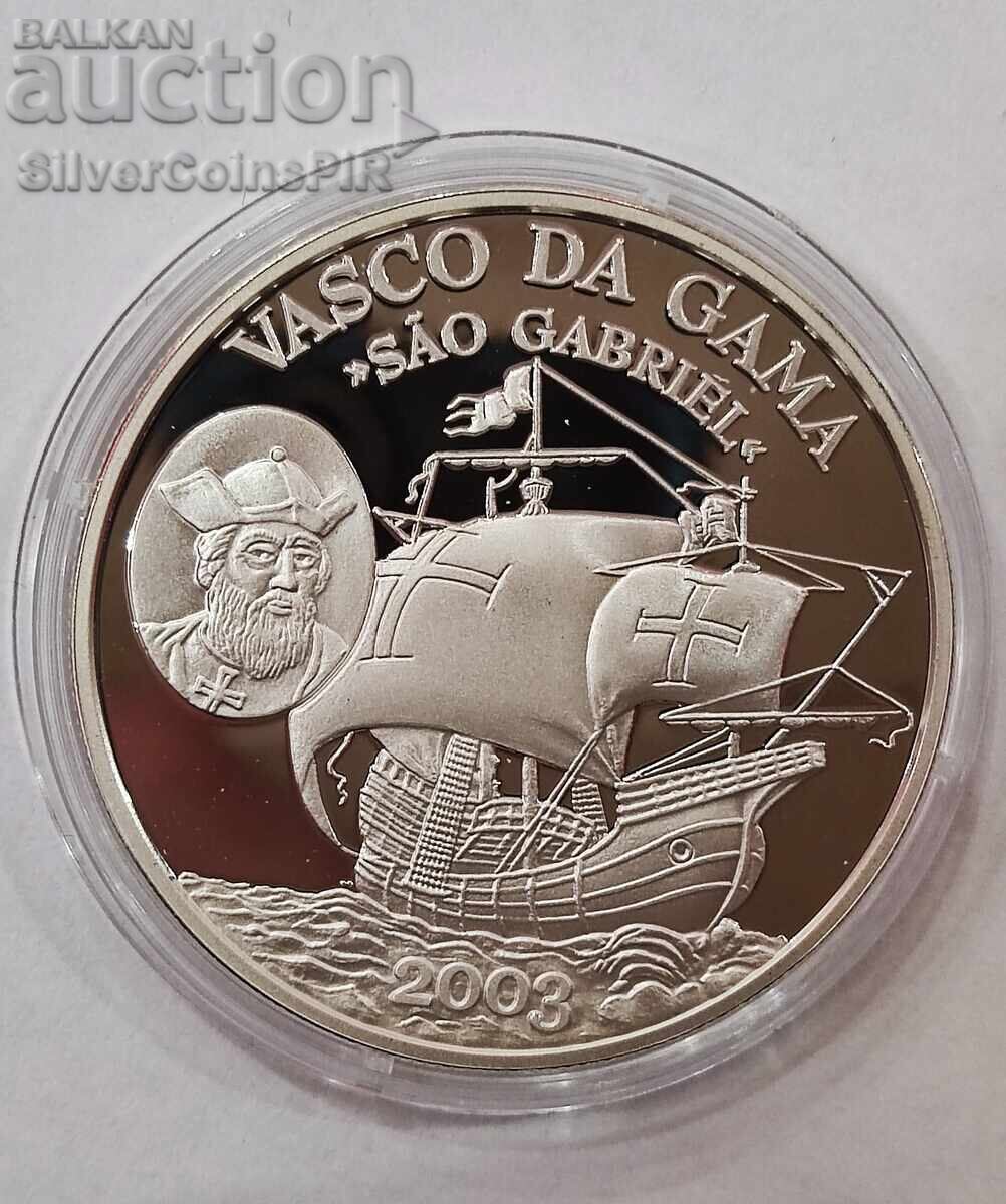 Ασήμι 100 Σελίνια Vasco da Gama 2003 Σομαλία Ασήμι 100 Σελίνια Vasco da Gama 2003 Σομαλία