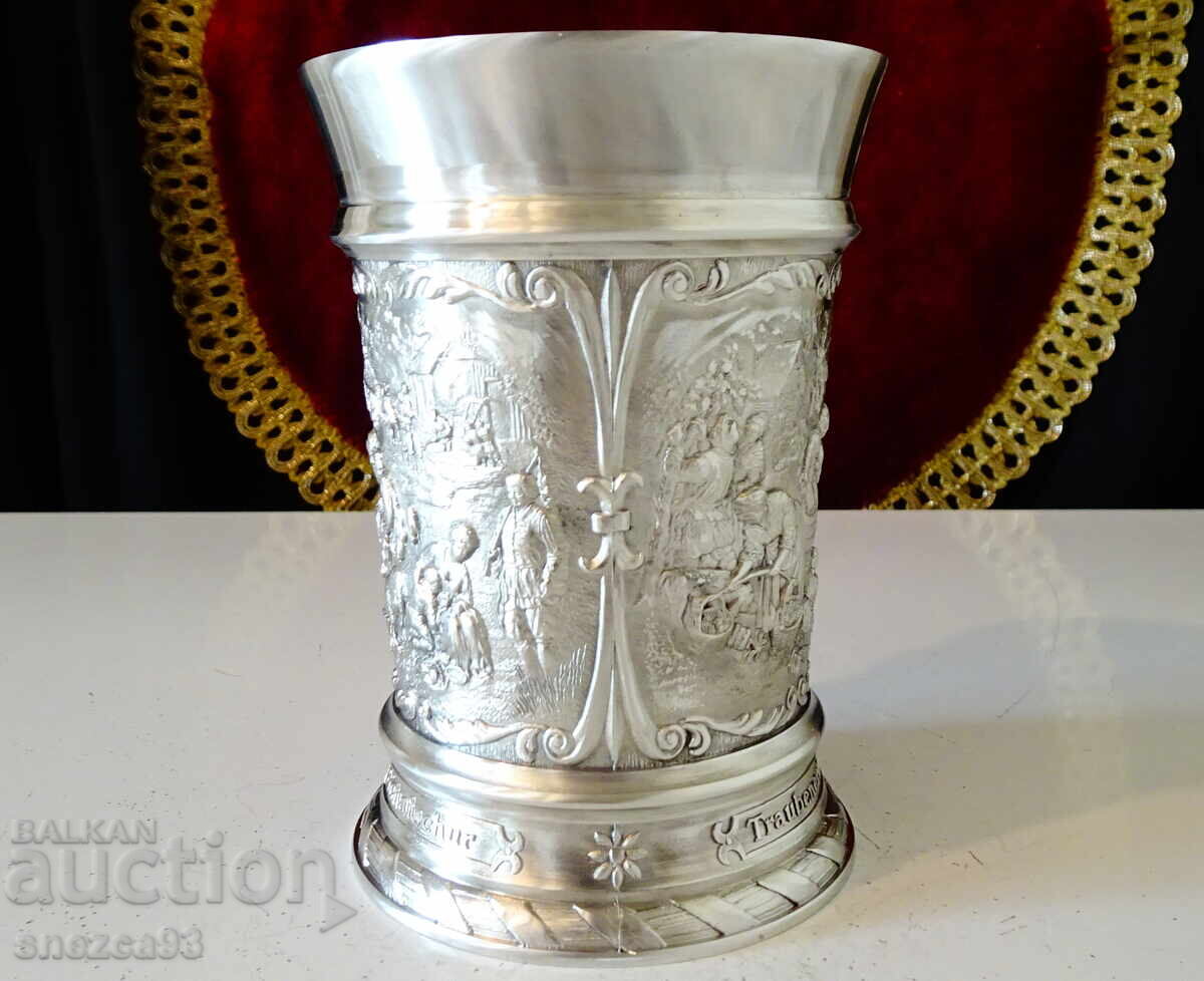 Калаена халба,чаша с Гроздобер,Дърводобив,Стригане на овце. - 5