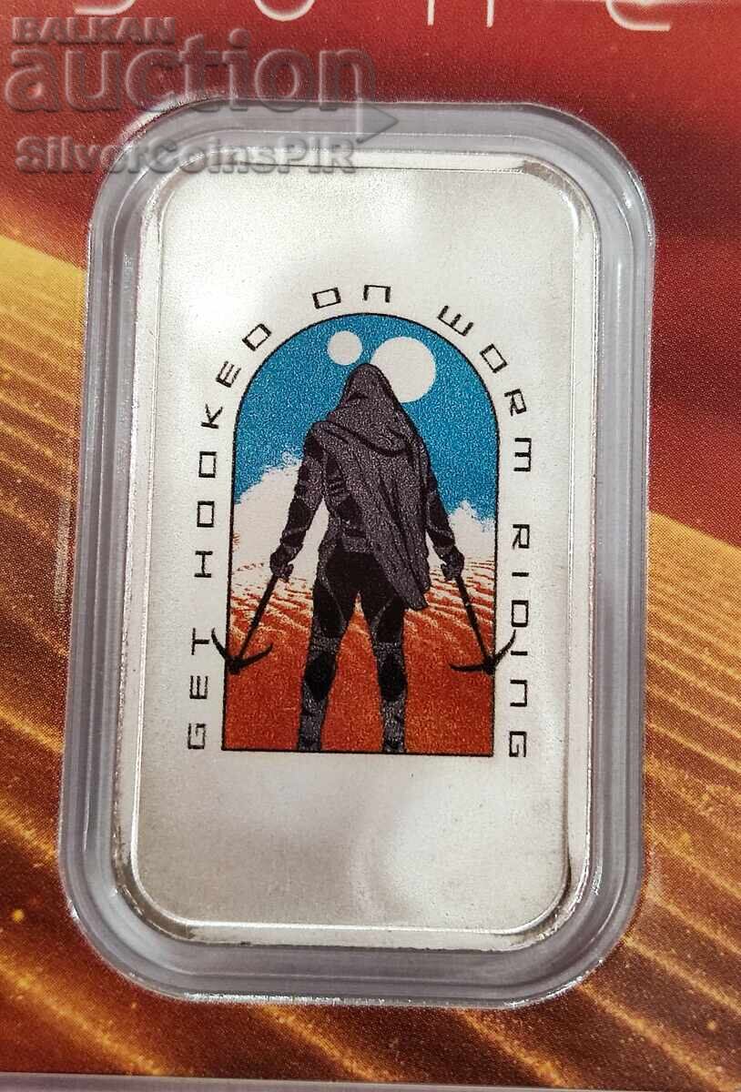 Silver 1 oz Sand Rider Color Bar Dune with price 116.00 BGN | € 59.31 Silver 1 oz Sand Rider Color Bar Dune with price 116.00 BGN | € 59.31