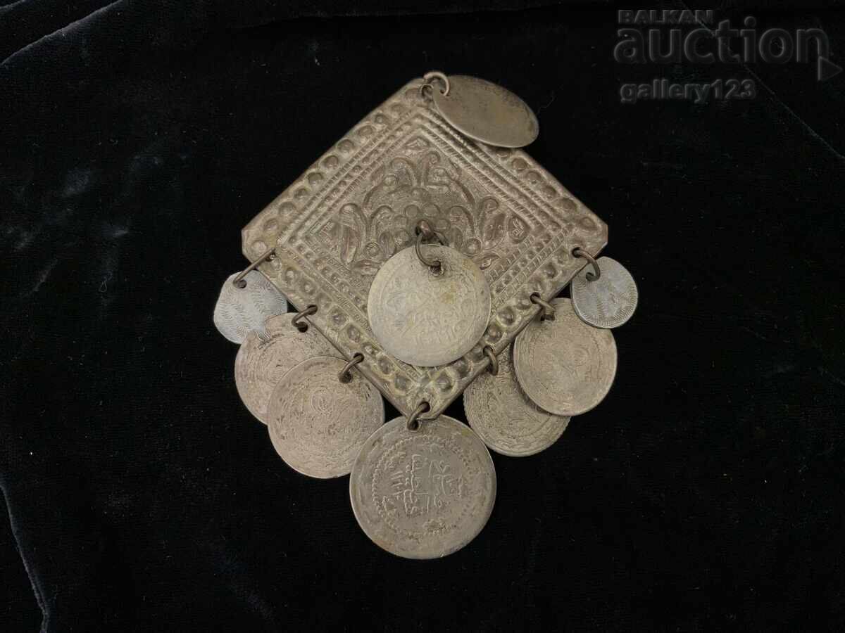 Auction Revival-era jewelry, silver, cut, forged, Turkish coins Auction Revival-era jewelry, silver, cut, forged, Turkish coins