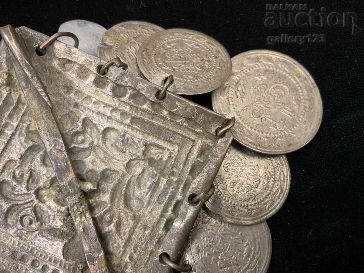 Revival-era jewelry, silver, cut, forged, Turkish coins - 5 Revival-era jewelry, silver, cut, forged, Turkish coins - 5