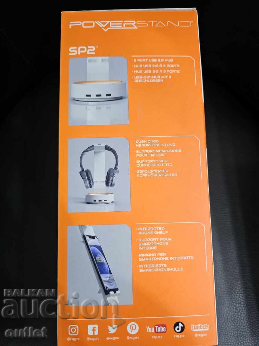 Παράδοση Βάση ακουστικών Cable Guys Powerstand SP2 Παράδοση Βάση ακουστικών Cable Guys Powerstand SP2