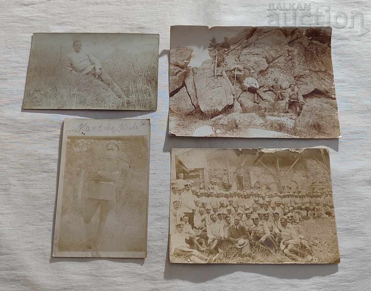 MILITARY KINGDOM BULGARIA PHOTOS LOT 4 PIECES