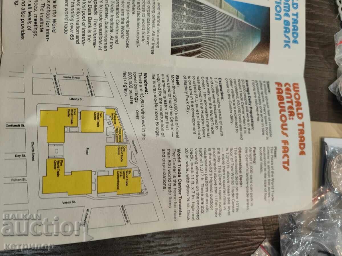 Delivery of Commemorative Plate for the Opening of the World Trade Center New York