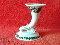 Old Porcelain Vase Germany Meissen Meissen Horn of Plenty