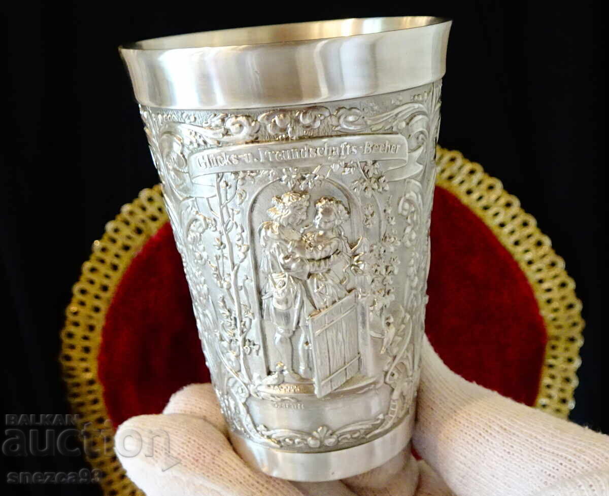 Καλαίσθητο ποτήρι κρασιού με Λιοντάρι, Φορτούνα, Εραστές - 5