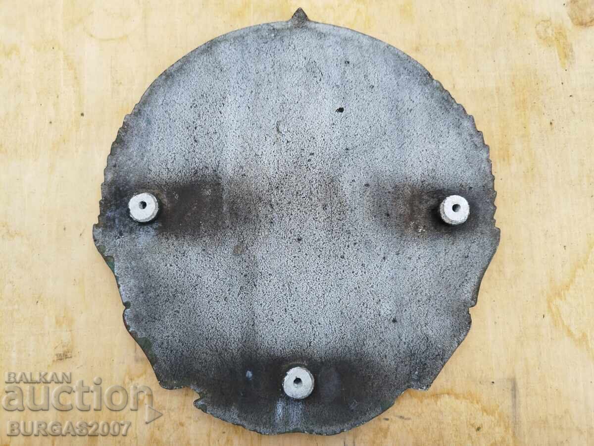 Old metal emblem from a locomotive, sign, NRB - 5 Old metal emblem from a locomotive, sign, NRB - 5