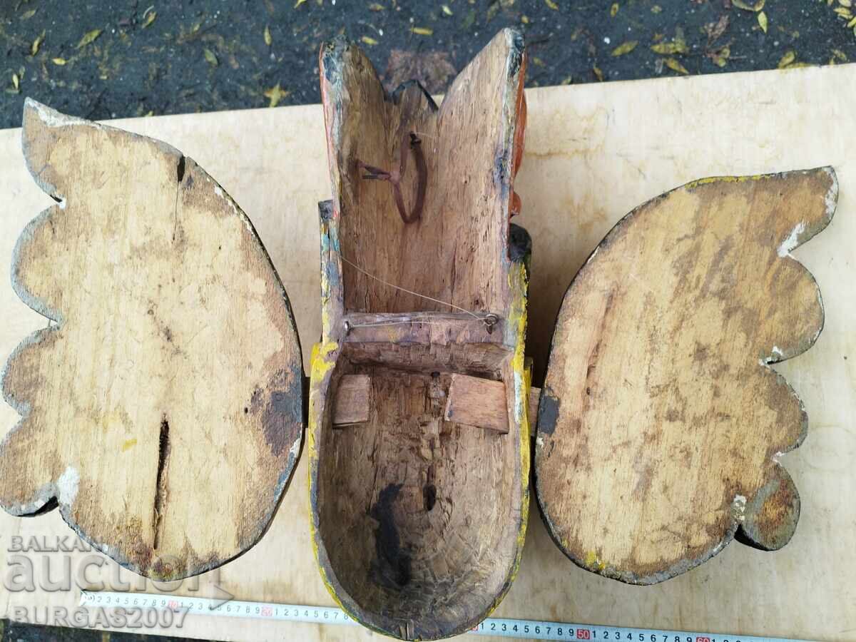 Masca veche mare din lemn, Sri Lanka - 6