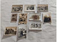 MILITARY KINGDOM BULGARIA PHOTOS LOT 9 PIECES