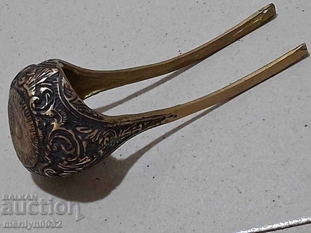 Δημοπρασία Χάλκινη σφαίρα για πιστόλι με πυρίτη, σκανδάλη, αντίγραφο