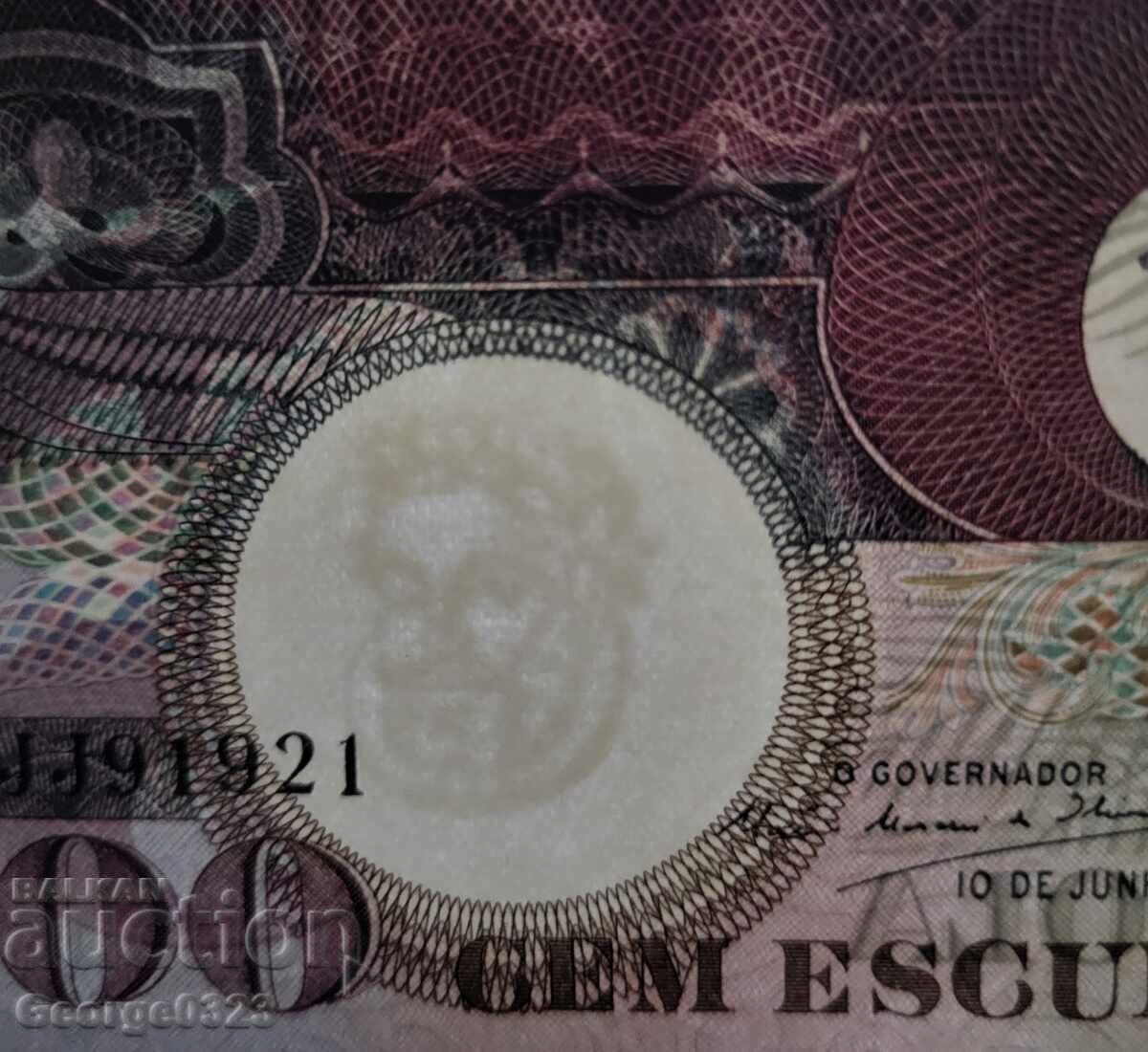 Δημοπρασία Ανγκόλα 1973 100 εσκούδος UNC Νέα Angola